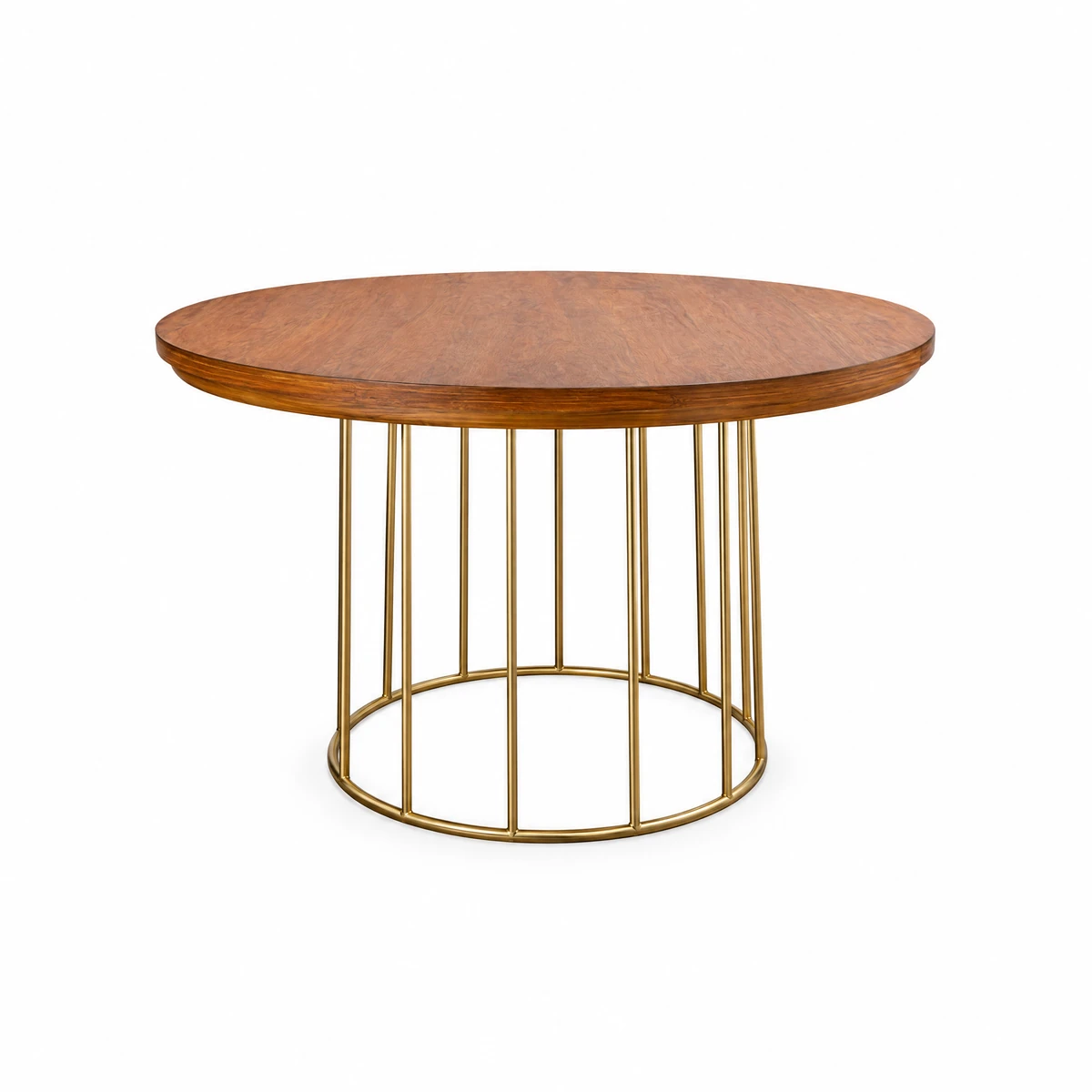 Mesa Caramel Base Dorada 6x