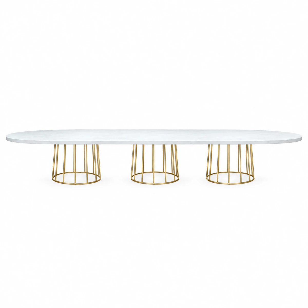 Mesa Ovalada Blanca 20x