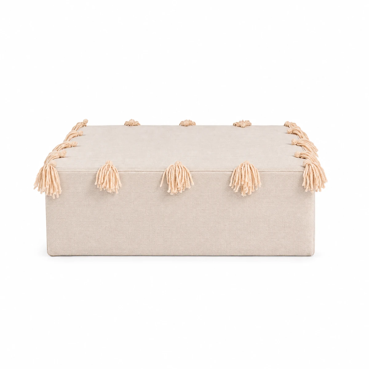 Taburete Cuadrado Beige